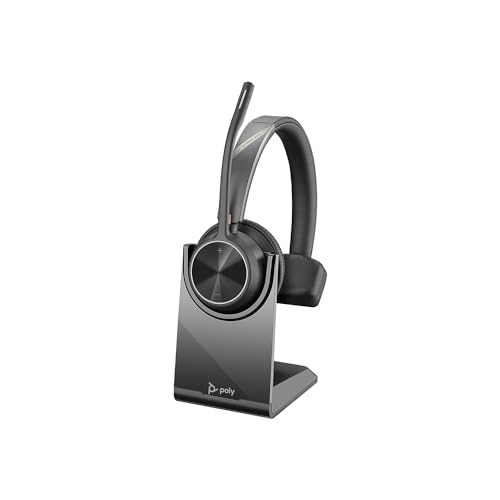 Poly Casque Bluetooth sans fil Poly avec micro perche et batterie au lithium