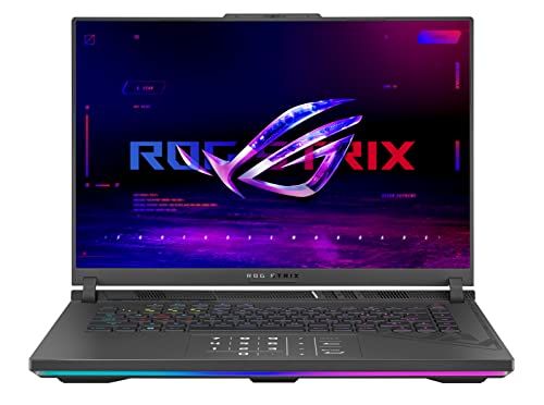 ASUS ROG Strix G16 Ordinateur Portable Gaming, écran 16 QHD IPS 240Hz, Intel Core i9-13980HX, 32 Go de RAM DDR5, SSD 1 to, NVIDIA GeForce RTX 4070, Wi-FI 6E, Clavier Anglais QWERTY, Windows 11 Pro