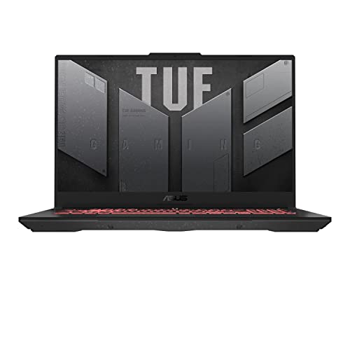ASUS TUF Gaming F17 (2023), ordinateur portable de jeu, écran FHD 144 Hz, GeForce RTX 4050, AMD Ryzen 7 7735HS, 16 Go DDR5, SSD PCIe 4.0 de 1 To, Wi-Fi 6, Windows 11, FA707NU-DS74, gris Mecha