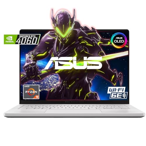 ASUS MUX ROG Zephyrus G14 14 OLED 120 Hz 3K (2880 x 1800) Ordinateur portable de jeu - AMD RYZEN 9 8945HS - NVIDIA GEFORCE RTX 4060-1TB SSD - Win 11 Home-W Tapis de souris