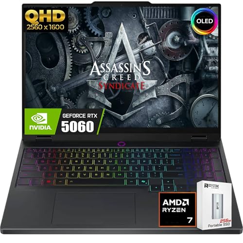 Lenovo Legion 5 QHD Ordinateur portable de jeu, 15,1 WQXGA (2560 x 1600), AMD Ryzen 7-260 ( Intel i9-13905H), NVIDIA GeForce RTX 5060 8 Go GDDR7, Wi-Fi 7, 24 zones RVB rétroéclairé, Win11 Home, W