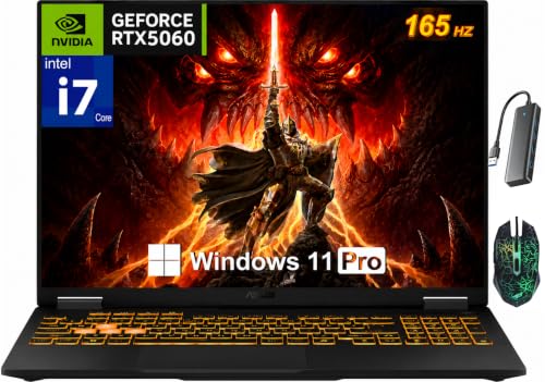 ASUS TUF F16 Ordinateur portable de jeu, GeForce RTX 5060, 32 Go de RAM, 1