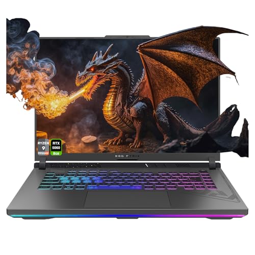 ASUS ROG Strix G18 Ordinateur portable de jeu, AMD Ryzen 9-8940HX, 32 Go de RAM DDR5, 1 To PCIe SSD, écran 18 2,5K (2560 x 1600) 240 Hz, Nvidia G-Force RTX 5060, clavier RVB rétroéclairé 4 zones, W11