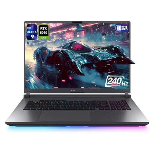 ASUS ROG Strix G18 Ordinateur portable de jeu, Intel Ultra 9-275HX, 32 Go de RAM DDR5, 2 To PCIe SSD, écran 18 2,5K (2560 x 1600), Nvidia G-Force RTX 5060, clavier RVB rétroéclairé Chiclet 4 zones