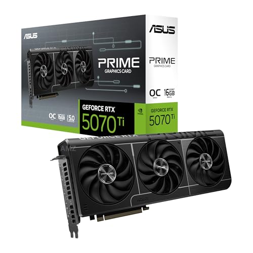 ASUS NVIDIA GeForce RTX 5070Ti Carte vidéo 16 Go GDDR7 PCI Express 5.0 PRIME-RTX5070TI-O16G