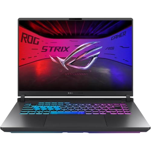 ASUS ROG Strix G16 (2025) Ordinateur portable de jeu, écran 16 16 10 FHD 165Hz 3ms, carte graphique NVIDIA GeForce RTX 5060 pour ordinateur portable, processeur Intel Core i9 14900HX, 16 Go DDR5