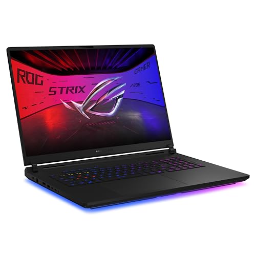 ASUS ROG Strix Scar 18 (2025) Ordinateur portable de jeu, 18 ROG Nebula HDR 16 10 2,5K 240Hz 3ms, NVIDIA® GeForce RTX™ 5090, Intel® Core™ Ultra 9 HX, 64 Go, 4 To, G835LX-XS99-CA
