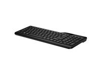 HP HP 475 - clavier - bi-mode, multi-dispositifs, compact, disposition en 2 zones, deplacement des touches surbaisse, 12 boutons programmables - Francais - Black de jais Peripherique d'entree