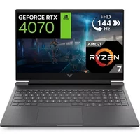 PC portable Hp VICTUS GAMING LAPTOP 16 S0040NF FHD 144Hz AMD Ryzen 7 7840HS RAM 16 Go DDR5 512 Go SSD GeForce RTX 4070 TGP 120w
