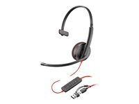Poly Casque monaural USB-C Poly Blackwire 3210 adaptateur USB-C A