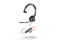 Poly Casque monaural USB-C Poly Blackwire 3310 Black adaptateur USB-C A