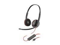 Poly Casque stéréo USB-C Poly Blackwire 3220 adaptateur USB-C A
