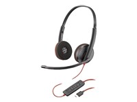 Poly Casque Poly avec câble USB-C A, microphone flexible et réduction du bruit