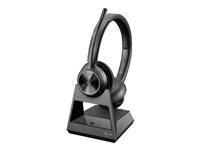Poly Auriculaires POLY Savi 7320 Stéréo Sans Fil DECT avec Réduction de Bruit Black