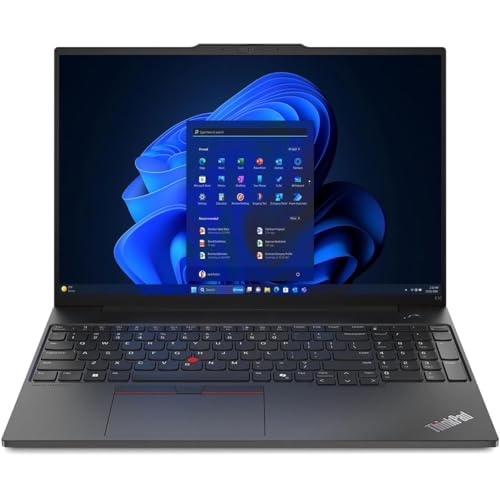 Lenovo ThinkPad E16 Gen 2 Ordinateur portable professionnel AMD Ryzen 7 7735HS 8 cœurs, 32 Go RAM DDR5, 1 To SSD PCIe, FHD 16 , WiFi 6, Ko rétroéclairé, lecteur d'empreintes