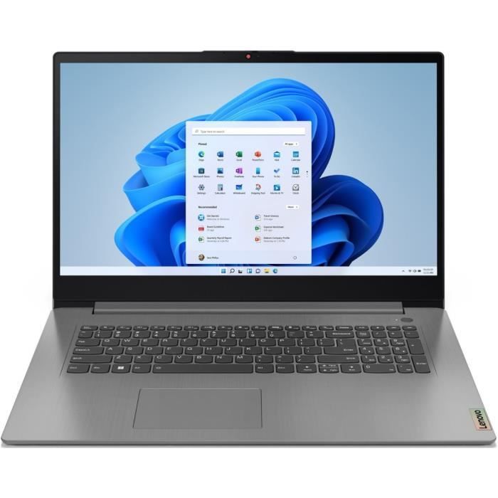PC Portable LENOVO IdeaPad 3 17IAU7 Windows 11 173 FHD IPS Core i3 1215U RAM 8 Go SSD 512 Go AZERTY
