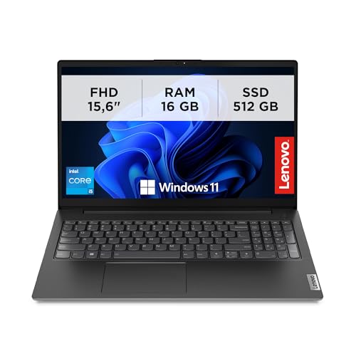Lenovo Notebook V15 G4 IRU 15,6 i5-13420H 3,4 GHz RAM 16 Go -SSD 512 Go NVMe-Win 11 Prof Black (83A100A6IX). Marque