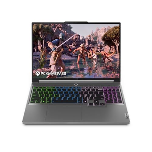Lenovo Legion 5i Ordinateur portable de gaming NVIDIA GeForce RTX 4070 8G Écran WQXGA 16 Intel Core i7-14650HX 32 Go de RAM 512 Go SSD Windows 11 Home Gris Luna