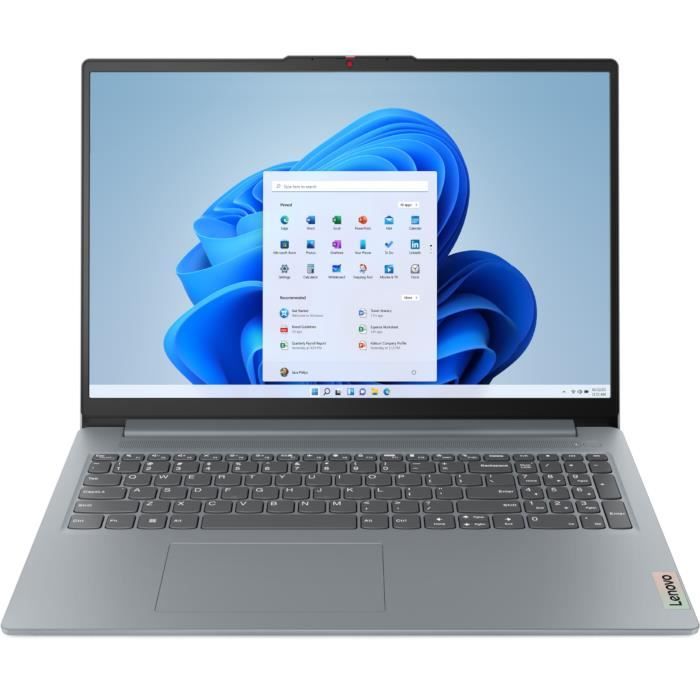 PC Portable LENOVO Ideapad Slim 3 16IAH8 Windows 11 16 WUXGA Core i5 12450H RAM 16 Go SSD 512Go AZERTY
