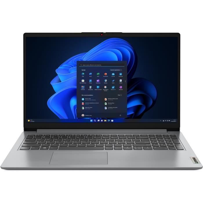 PC Portable LENOVO IdeaPad 1 15ALC7 Windows 11 156 FHD AMD R5 5625U RAM 16 Go SSD 512 Go AZERTY
