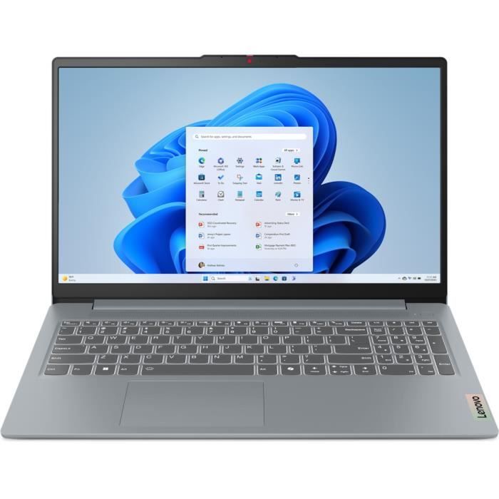 PC portable LENOVO IdeaPad Slim 3 15ITN9 Windows 11 156 FHD Intel N150 RAM 4 Go SSD 128 Go Sac a Dos
