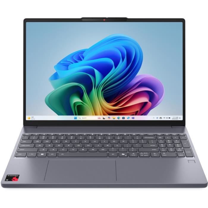 PC portable LENOVO IdeaPad Slim 3 15Q8X10 153 WUXGA IPS Qualcomm Snapdragon X 16 Go 512 Go Capot Aluminium Copilot
