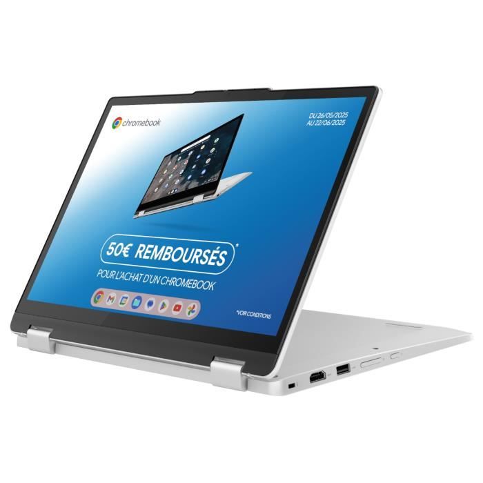 PC portable LENOVO IdeaPad Flex 3 12IAN8 Chrome OS 12 WUXGA Tacticle Intel N100 RAM 8 Go SSD 128 Go AZERTY
