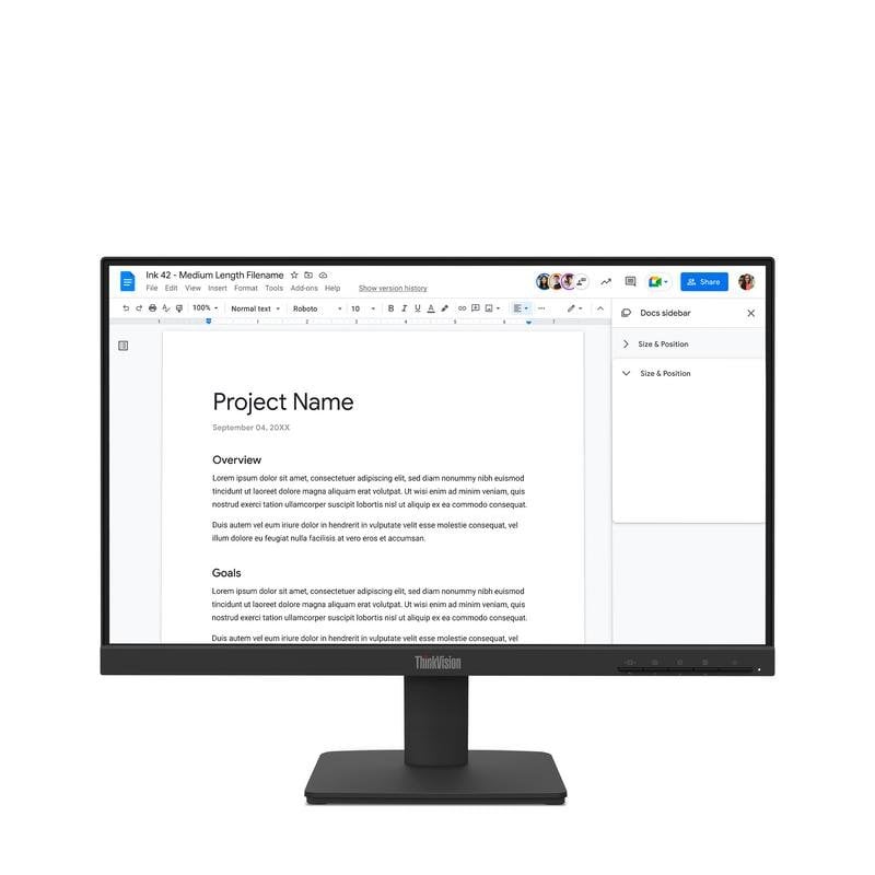 Lenovo Écran PC Lenovo ThinkVision S22-4e 21,5 Full HD 100Hz IPS Temps de réponse 6ms
