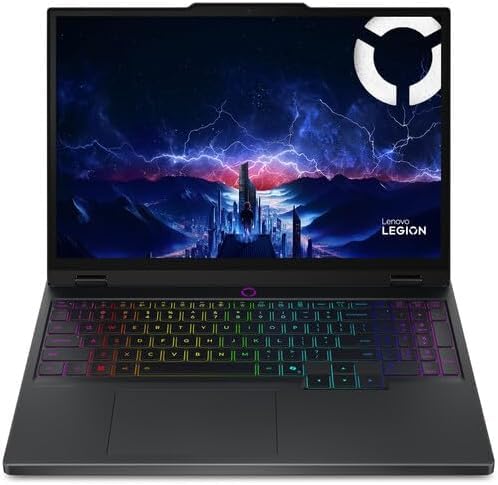 Lenovo Legion Pro 5i Gen 10 ordinateur portable de jeu 16 (modèle 2025) Intel Core Ultra 9 275HX 24C, NVIDIA GeForce RTX 5070 Ti 12 Go, 32 Go RAM, 2 To NVMe SSD
