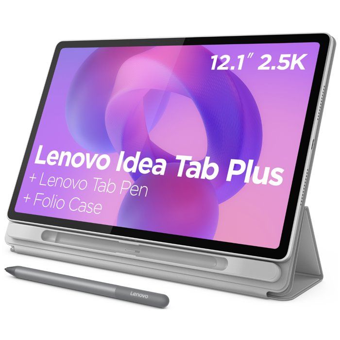 Tablette Tactile LENOVO IdeaTab Plus 121 25K IPS - 8 Go RAM - 256 Go Stockage - Grey - Stylet Folio