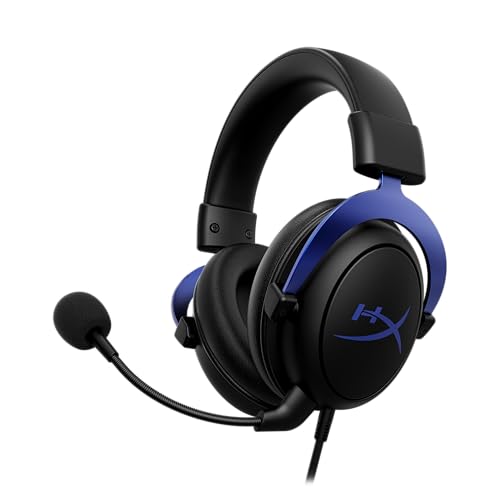HyperX Cloud – Casque de Jeu, Confort en Mousse à mémoire de Forme, Microphone antibruit, Cadre en Aluminium Durable