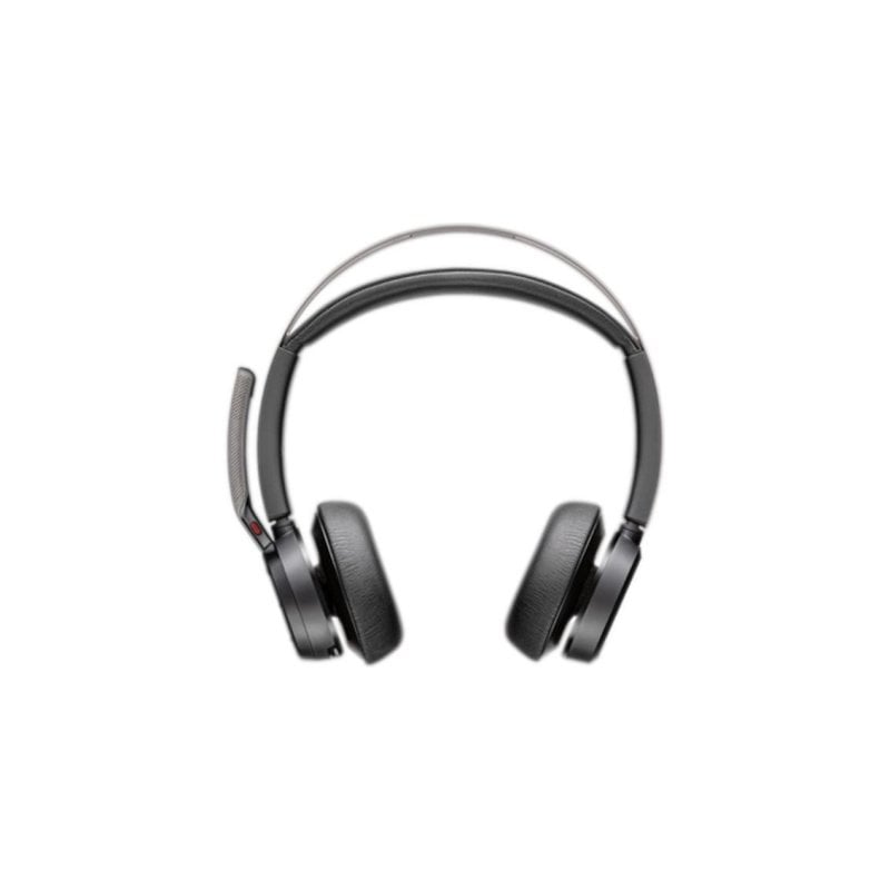 Poly Auriculaires Poly Voyager Focus 2-M sans fil Bluetooth avec Réduction de Bruit, Microphone Boom et Base de Charge Black
