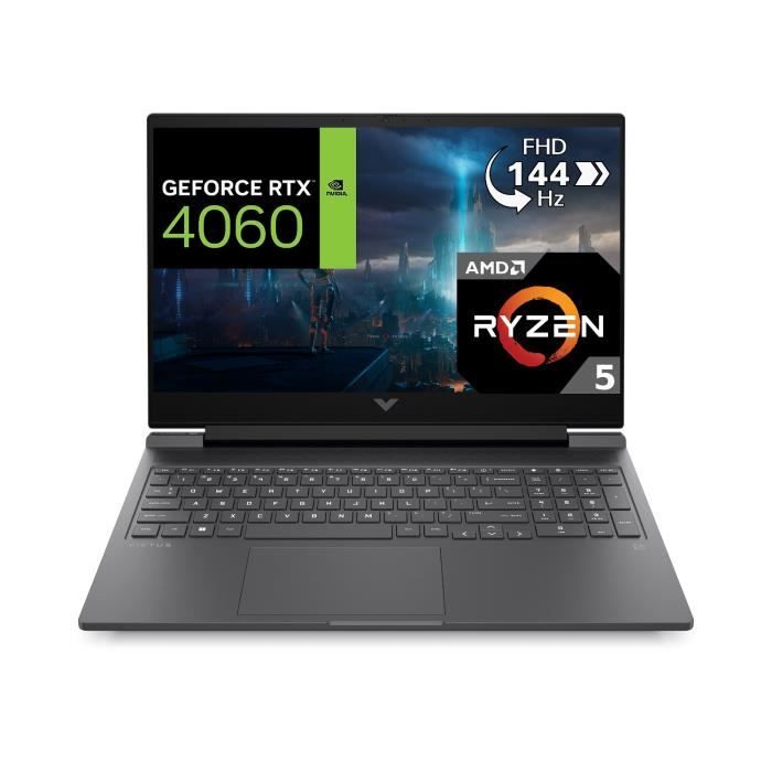 PC Portable Gamer HP Victus 16 s1034nf Sans Windows 161 FHD 165Hz RTX 4060 8 Go Ryzen 5 8645HS 16Go 512Go SSD AZERTY
