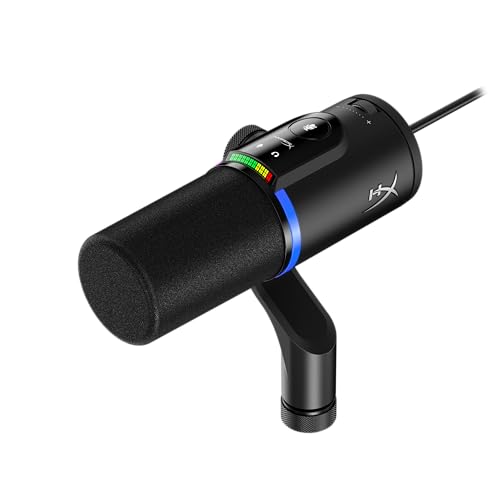 hyperx Microphone HyperX FlipCast USB XLR dynamique cardioïde filtre antipop Black