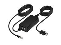Poly Adaptateur Poly B5NH6AA PoE 65W 2.5G avec câble CAT6A 3,66m Black
