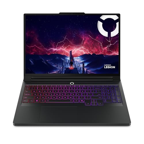 Lenovo Legion Pro 7 Gaming AI Ordinateur portable | Écran 16 WQXGA OLED 240 Hz | AMD Ryzen 9 9955HX | 32 Go de RAM | SSD 1 To | NVIDIA GeForce RTX 5070Ti | Windows 11 | QWERTZ | Noir | GamePass de 3
