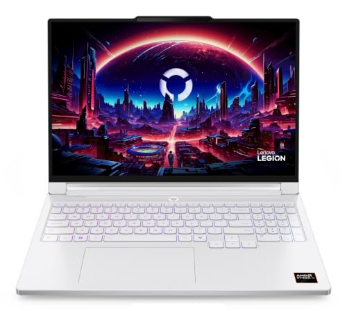 Lenovo Legion 7 Gaming AI Ordinateur portable | Écran 16 WQXGA OLED 240 Hz | AMD Ryzen AI 9 HX 470 | RAM 32 Go | SSD 1 To | NVIDIA GeForce RTX 5060 | Windows 11 | QWERTZ | Blanc glacier | GamePass de
