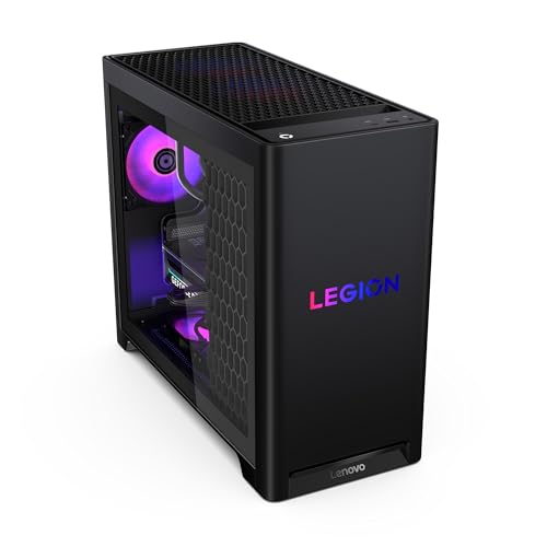 Lenovo Legion Tower 5-2026 - Bureau de Jeu - NVIDIA GeForce RTX 5070 Ti - Ryzen 7 9800X3D - Mémoire 32 Go - Stockage 1 to - Windows 11 Home - Eclipse Black - Pass de Jeu PC Gratuit de 3 Mois