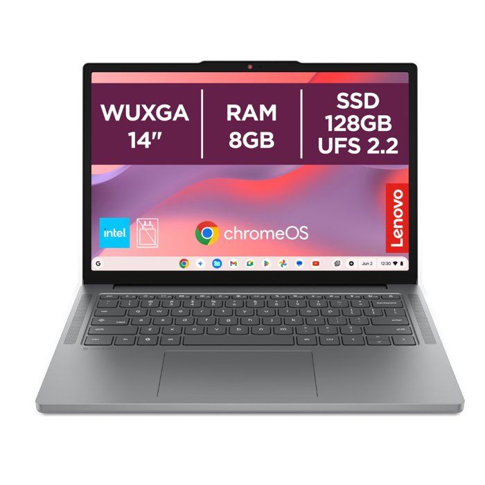 PC Portable LENOVO Chromebook 14ITN11 - ChromeOS - 14 WUXGA - Core 3 N355 - RAM 8 Go - Stockage 128 Go - AZERTY