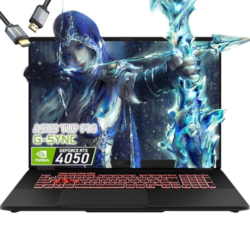 ASUS Ordinateur portable de jeu TUF A16 - AMD Ryzen 7 7445HS Beat i7-12650H - RTX 4050-32 Go de RAM | SSD de 1 To - Clavier rétroéclairé RVB - WUXGA 16 144 Hz - Windows 11 - Copilote PC portable