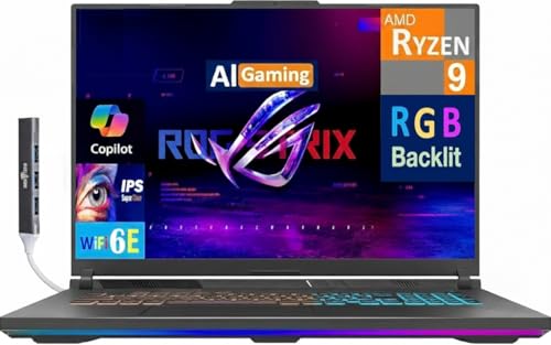 ASUS ROG Strix G18 Ordinateur portable de jeu AI 2025 avec PC 18 2,5K Nebula 240 Hz (Ryzen 9 8940HX, GeForce RTX 5070 8 Go, 64 Go DDR5, 1 To SSD, RGB KB, WiFi 6E, BT 5.4, Win 11 Pro) avec
