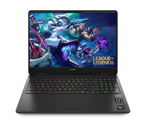 HP Omen 16-ap0004sf Ordinateur Portable Gaming 16 WQXGA IPS 240 Hz, PC Portable Gamer (AMD Ryzen 9 8940HX, RAM 32 Go, SSD 1024 Go, Nvidia GeForce RTX 5070 8Go, Windows 11), Laptop Noir, AZERTY