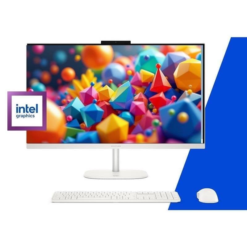 HP PC Tout-en-un HP OmniStudio 27-cu0004ns Intel Core 5-1334U 16Go 1 To SSD Iris Xe 27 FreeDOS Caméra IR Wi-Fi 7