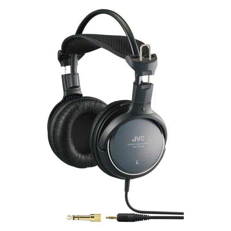 JVC Auriculaires JVC HA-RX700 filaires Jack pour musique et monitoring, grave dynamique, Black