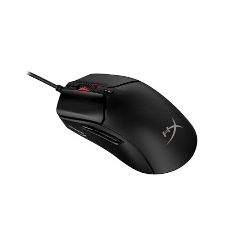 HyperX Pulsefire Haste 2 Souris Gaming Filaire, Ultra Légère 53 g, Capteur HyperX 26K jusqu’à 26 000 DPI, Polling Rate 8 000 Hz, Câble HyperFlex 2, 6 Boutons Programmables PC, Noir