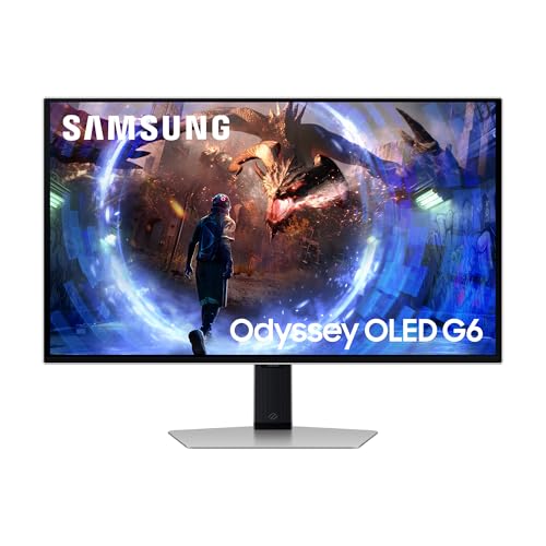 Samsung Écran PC Gaming Odyssey OLED G60SD 27'', 360Hz, 0,03ms, OLED, QHD (2560x1440), 1000000 1, Ajustable en hauteur, pivotable, orientable, inclinable, LS27DG602SUXEN