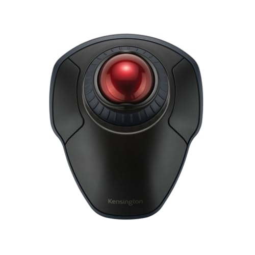 KENSINGTON Orbit - Souris Trackball Sans Fil avec Molette, Souris Bluetooth Professionnelle Personnalisable, 2,4 GHz, Suivi Optique Cryptage AES, Gauchers Droitiers - Noir (K70992WW)