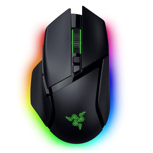 Razer Basilisk V3 Pro 35K - Souris de Jeu Ergonomique sans Fil entièrement Personnalisable avec Chroma RGB - Capteur Optique 35K (molette configurable, 13 Commandes Personnalisables) Noir