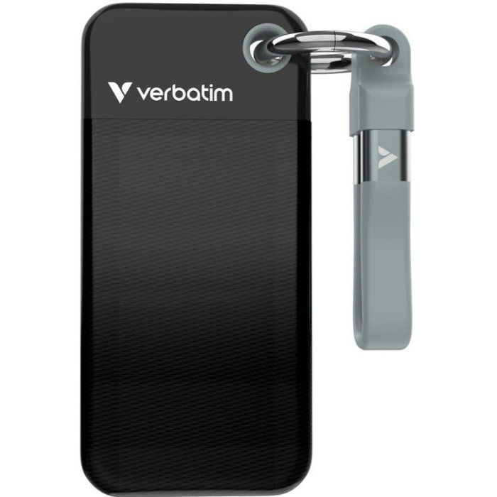 Disque SSD externe - VERBATIM - Pocket - 1 To - Black Grey