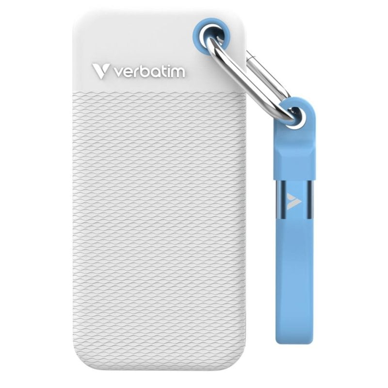 Verbatim Disque Dur Verbatim Pocket SSD 1TB Externe USB-C 1000MB s Blue White
